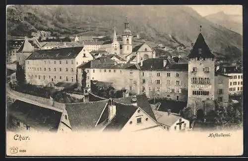 AK Chur, Stadtansicht an der Hofkellerei