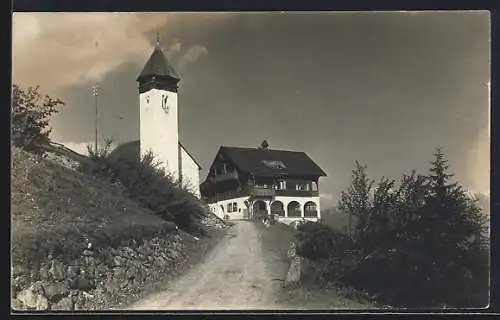 AK Flims-Fidaz, Weg zur Kirche