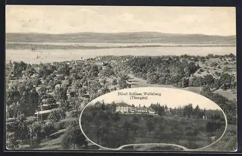 AK Ermatingen, Gesamtansicht, Hotel Schloss Wolfsberg