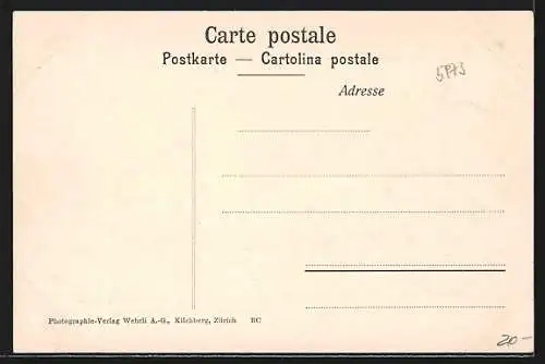 AK Chur, Teilansicht aus der Vogelschau