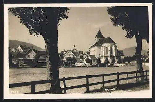 AK Appenzell, Partie an der Kirche
