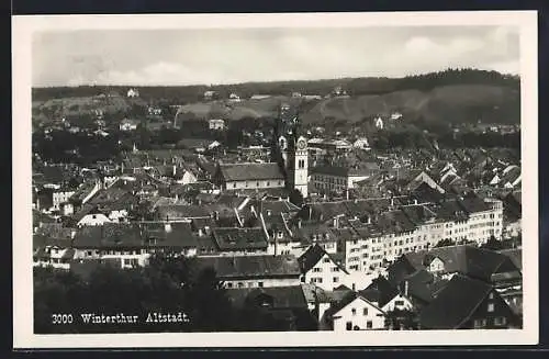 AK Winterthur, Blick über die Altstadt