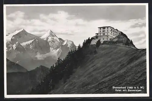 AK Stanserhorn, Hotel mit Berneralpen