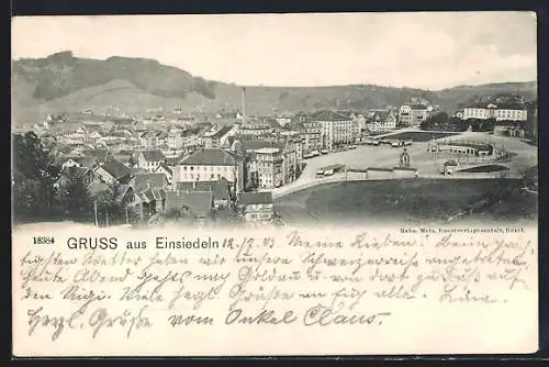 AK Einsiedeln, Blick über die Dächer