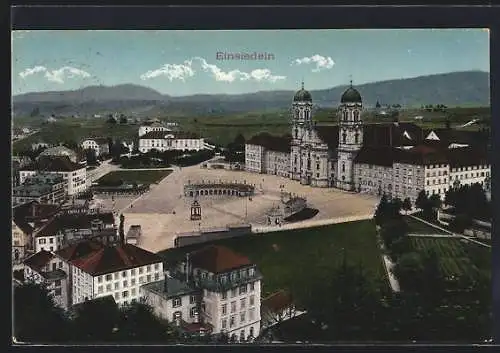 AK Einsiedeln, Blick auf das Kloster