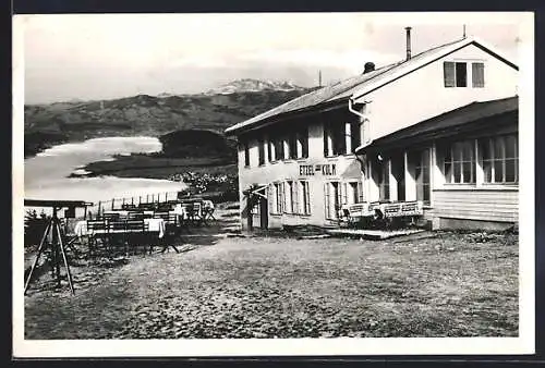 AK Etzel-Kulm, Gasthaus mit Obersee und Säntis