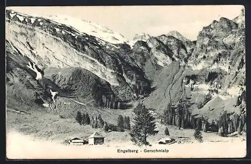 AK Engelberg / OW, Ansicht mit der Gerschnialp