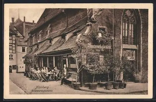 AK Nürnberg, Gasthaus Bratwurstglöcklein