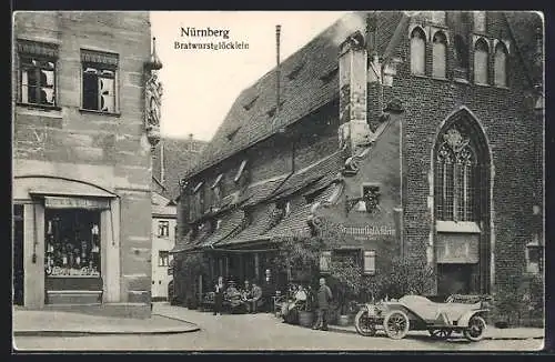 AK Nürnberg, Gasthaus Bratwurstglöcklein