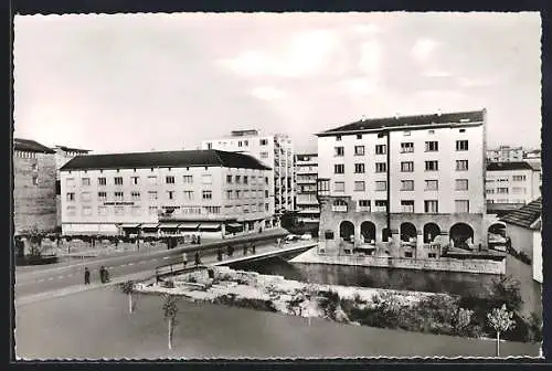 AK Pforzheim /Schwarzwald, Rossbrücke