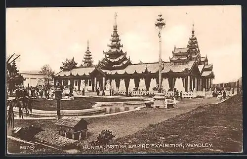 AK Wembley, British Empire Exhibition, Burma