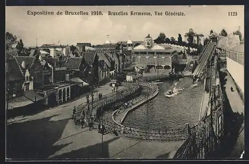 AK Bruxelles, Exposition 1910, Bruxelles Kermesse, Vue generale