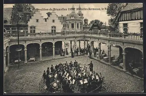 AK Bruxelles, Exposition 1910, Bruxelles Kermesse, le Marché