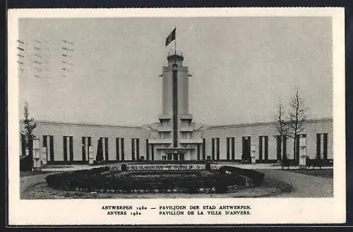 AK Antwerpen, Wereldtenoonstelling 1930, Paviljoen der Stad Antwerpen