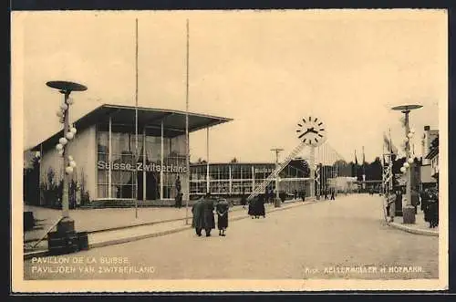 AK Bruxelles, Exposition 1935, Pavillon de la Suisse