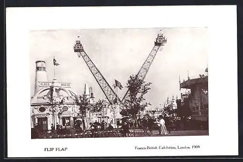 AK London, Franco-British Exhibition 1908, Flip-Flap