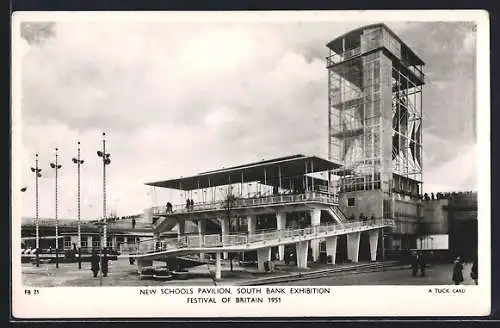 AK London, South Bank Exhibition, Festival of Britain 1951, New Schools Pavillon