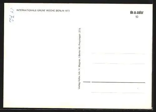 AK Berlin, Grüne Woche 1972, Gartenblumen