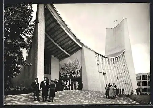 AK Bruxelles, Exposition Universelle 1958, L`Eglise du St. Siège