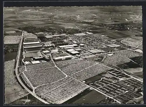 AK Hannover, Messe 1956, Hermes-Turm