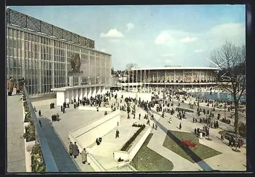 AK Bruxelles / Brüssel, Exposition Universelle 1958, Pavillons von UdSSR und USA