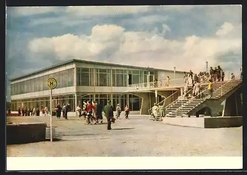 AK Erfurt, Internationale Gartenbau-Ausstellung der DDR 1965, Hauptgaststätte