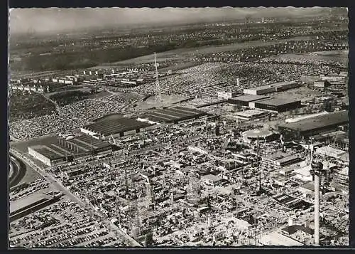 AK Hannover, Messe, Hermes-Turm errichtet 1956