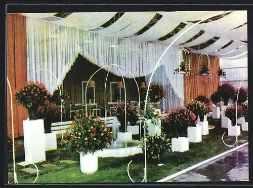 AK Erfurt, Internationale Gartenbauausstellung der DDR, Rosenschau