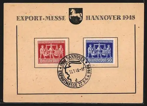 AK Hannover, Export-Messe 1947