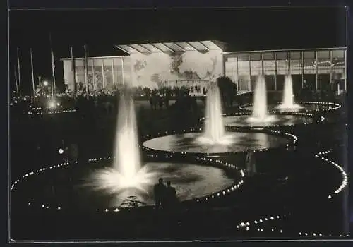 AK Erfurt, Internationale Gartenbauausstellung, Der grosse Festplatz