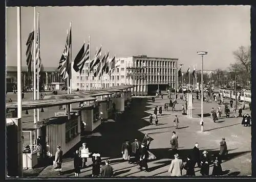 AK Frankfurt /M., Internationale Frankfurter Messe, Eingang zum Messegelände