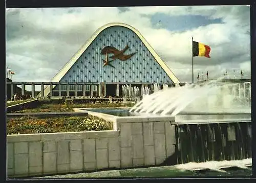 AK Bruxelles, Exposition Universelle et Internationale 1958, Fassade der grossen Paläste