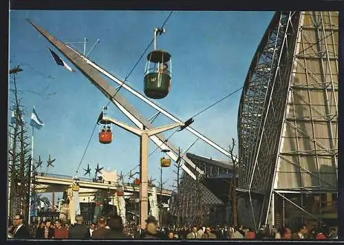 AK Bruxelles, Exposition Universelle 1958, Der Pavillon von Frankreich