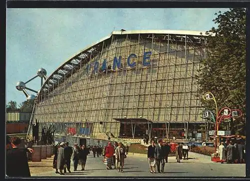 AK Bruxelles, Exposition Universelle 1958, Pavillon von Frankreich