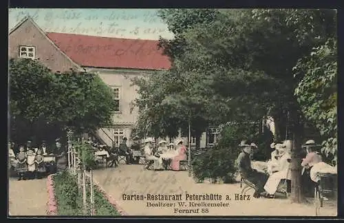 AK Petershütte a. Harz, Garten-Restaurant Petershütte W. Kreikemeier