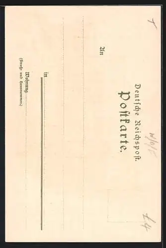 Künstler-Lithographie Heinrich Kley: Bremen, Motiv vom Rathhaus