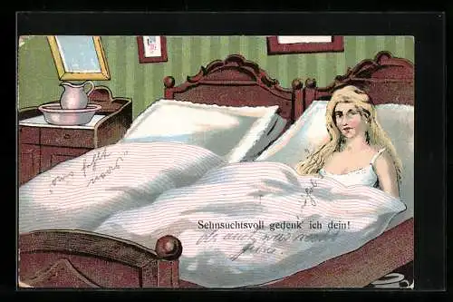 AK Sehnsuchtsvoll gedenk ich dein!, Erotischer Humor