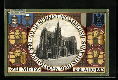 AK Metz, 60. Congress des Catholiques d'Allemagne 1913, Kirche