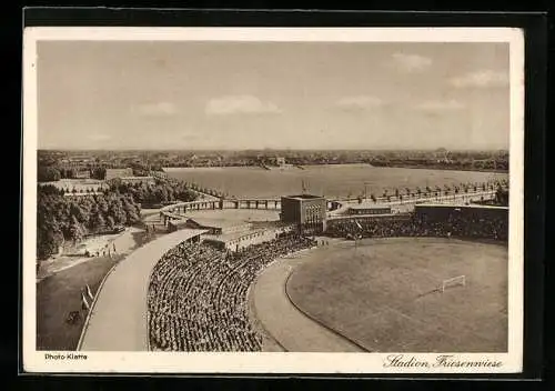 AK Breslau, 12. Deutsches Sängerbundesfest 1937, Stadion mit Friesenwiese