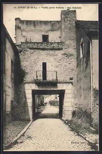 AK Givry, Vieille porte d`entrée, Rue Rabelais