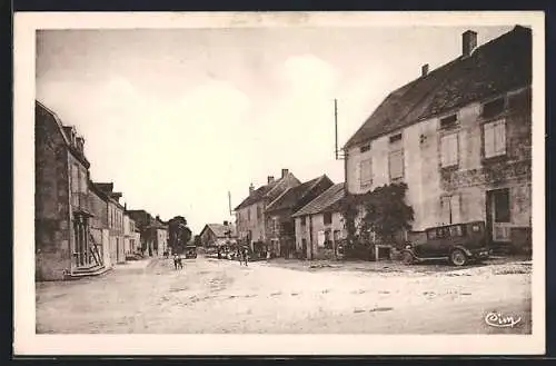 AK Saint-Émiland, Route d`Épinac et maisons anciennes