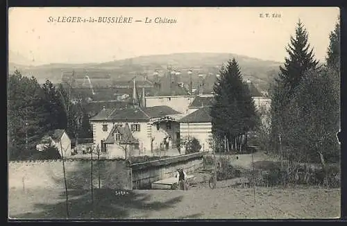 AK St-Léger-sous-la-Bussière, Le Château et paysage environnant