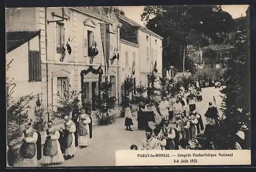 AK Paray-le-Monial, Congrès Eucharistique National 5-8 Juin 1921