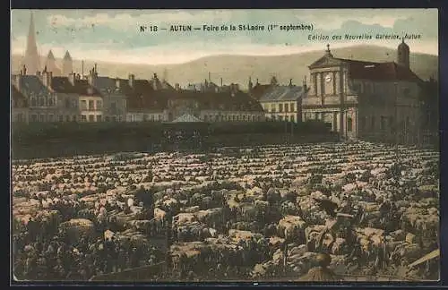 AK Autun, Foire de la St-Ladre, 1er septembre