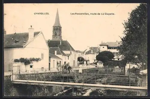 AK Charolles, Les Passerelles, route de La Clayette