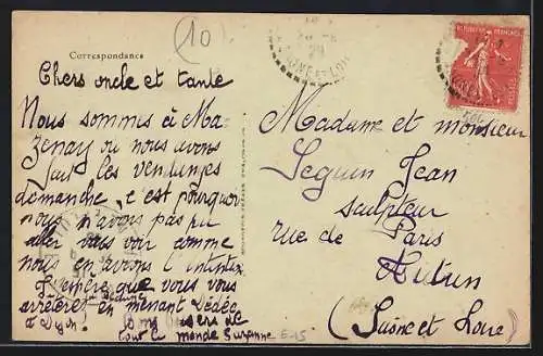 AK Couches-les-Mines, Rue de l`Église