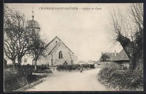 AK Chapelle-Saint-Sauveur, Église et Cure