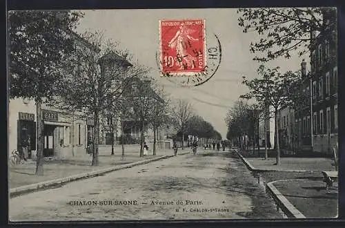 AK Chalon-sur-Saône, Avenue de Paris