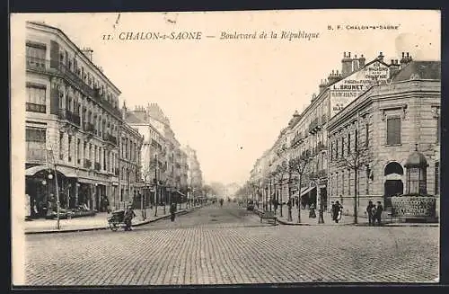 AK Chalon-sur-Saône, Boulevard de la République