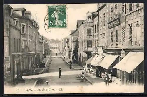 AK Flers, Rue de la Gare